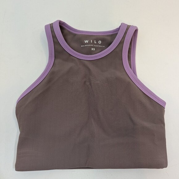 Wilo Longline Sports Bra in Purple, Sz XS - Picture 1 of 3
